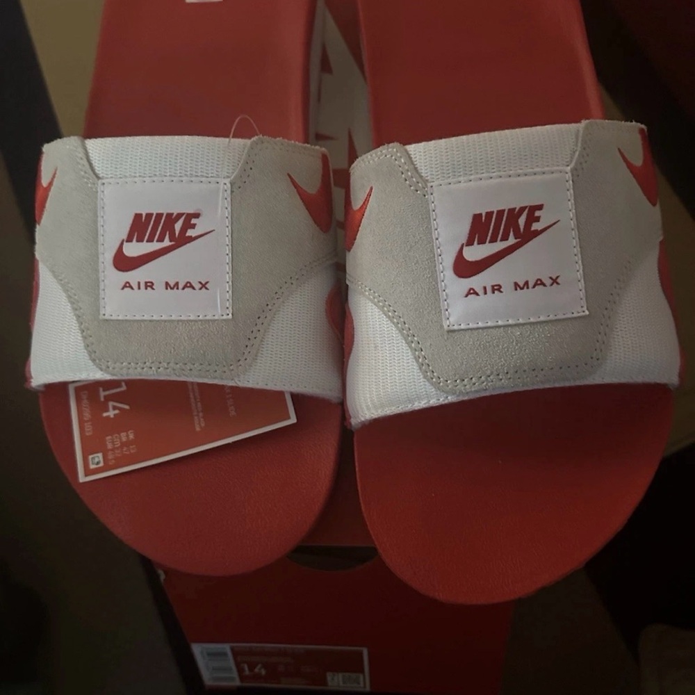Nike Kids Slide Sandals - Red and White